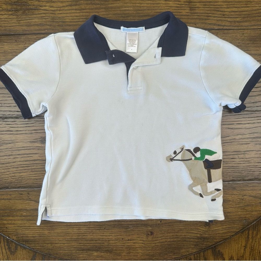 Janie and Jack Spring Derby Polo
